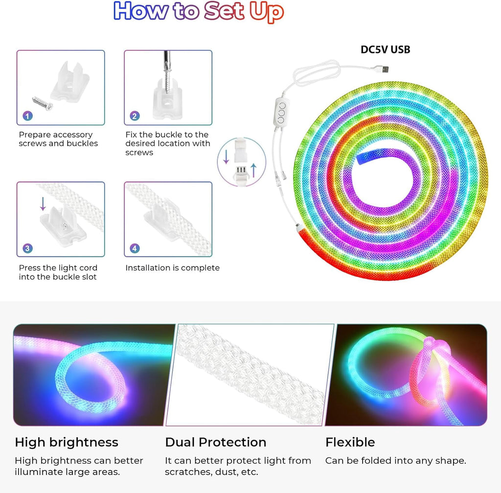 16.4FT Neon Strip Light