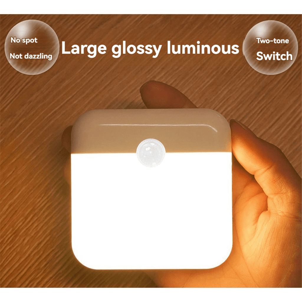 Motion Sensor Light Rechargeable LED Lamp for Bedroom Kitchen Stair Hallway Wardrobe Cupboard Lighting,C