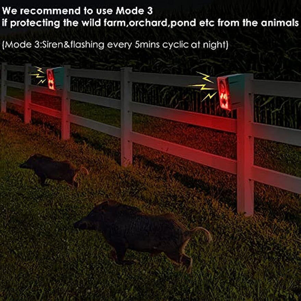 Motion Sensor Motion Alarm Emits loud dog barking gunshot sounds upto 130db US