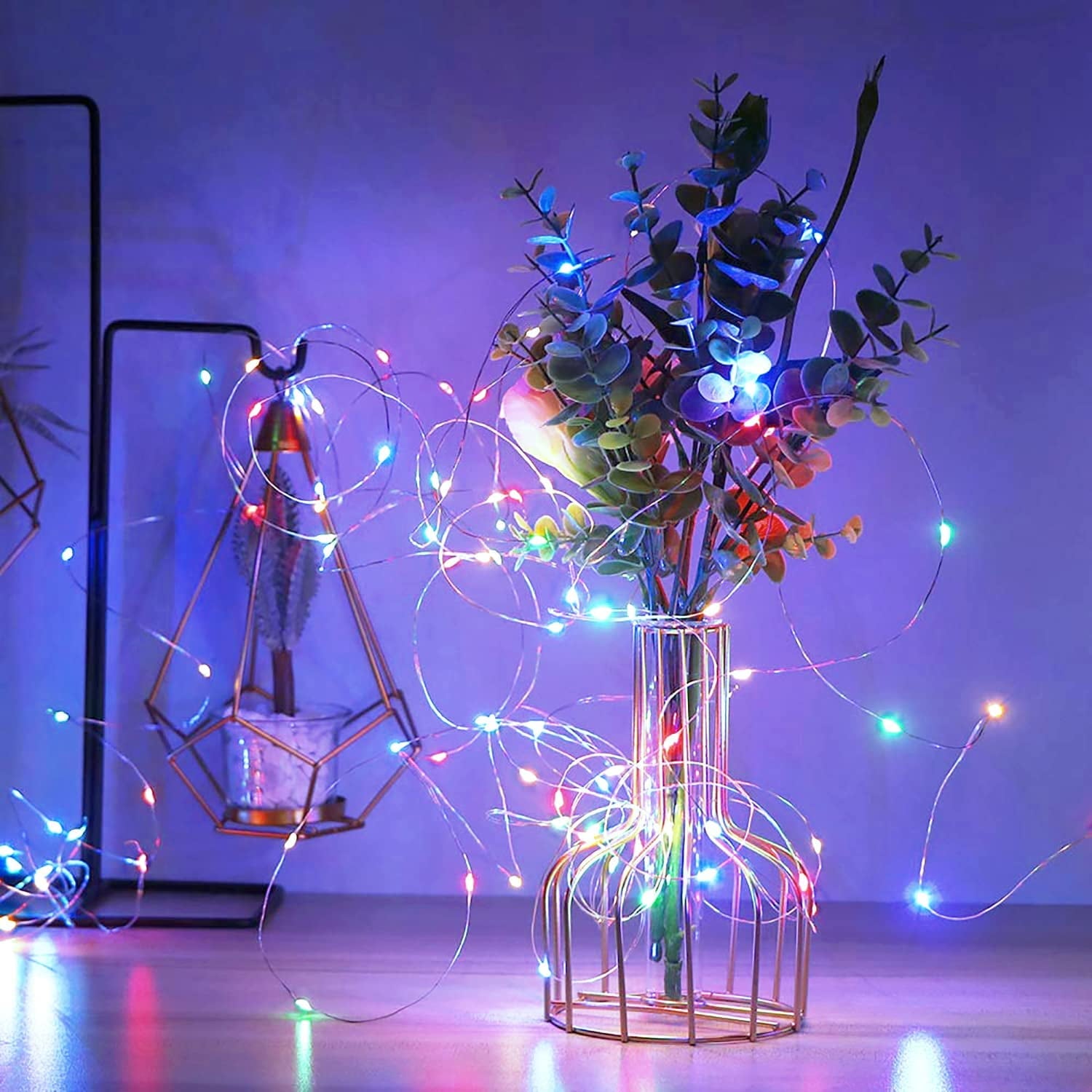 JMEXSUSS 2 Pack 100 LED Fairy Lights Battery Operated, 33ft White String Lights with Remote, 8 Mode Twinkle Lights for Bedroom Indoor Outdoor Decorations
