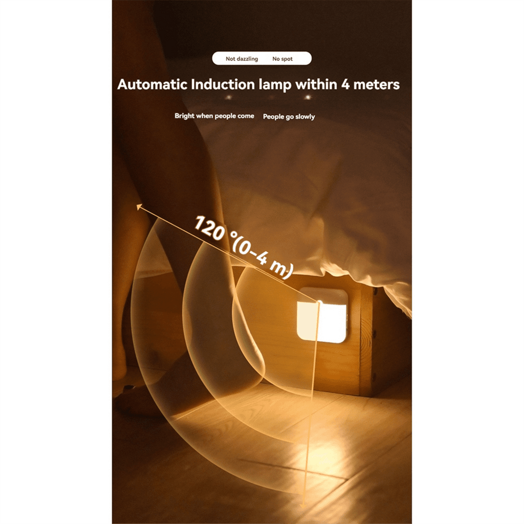 Motion Sensor Light Rechargeable LED Lamp for Bedroom Kitchen Stair Hallway Wardrobe Cupboard Lighting,B