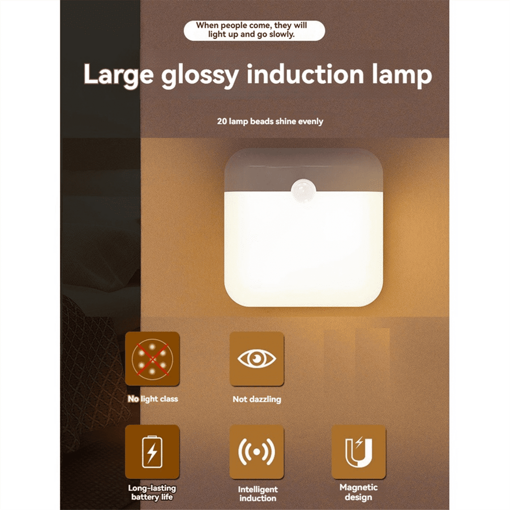 Motion Sensor Light Rechargeable LED Lamp for Bedroom Kitchen Stair Hallway Wardrobe Cupboard Lighting,B