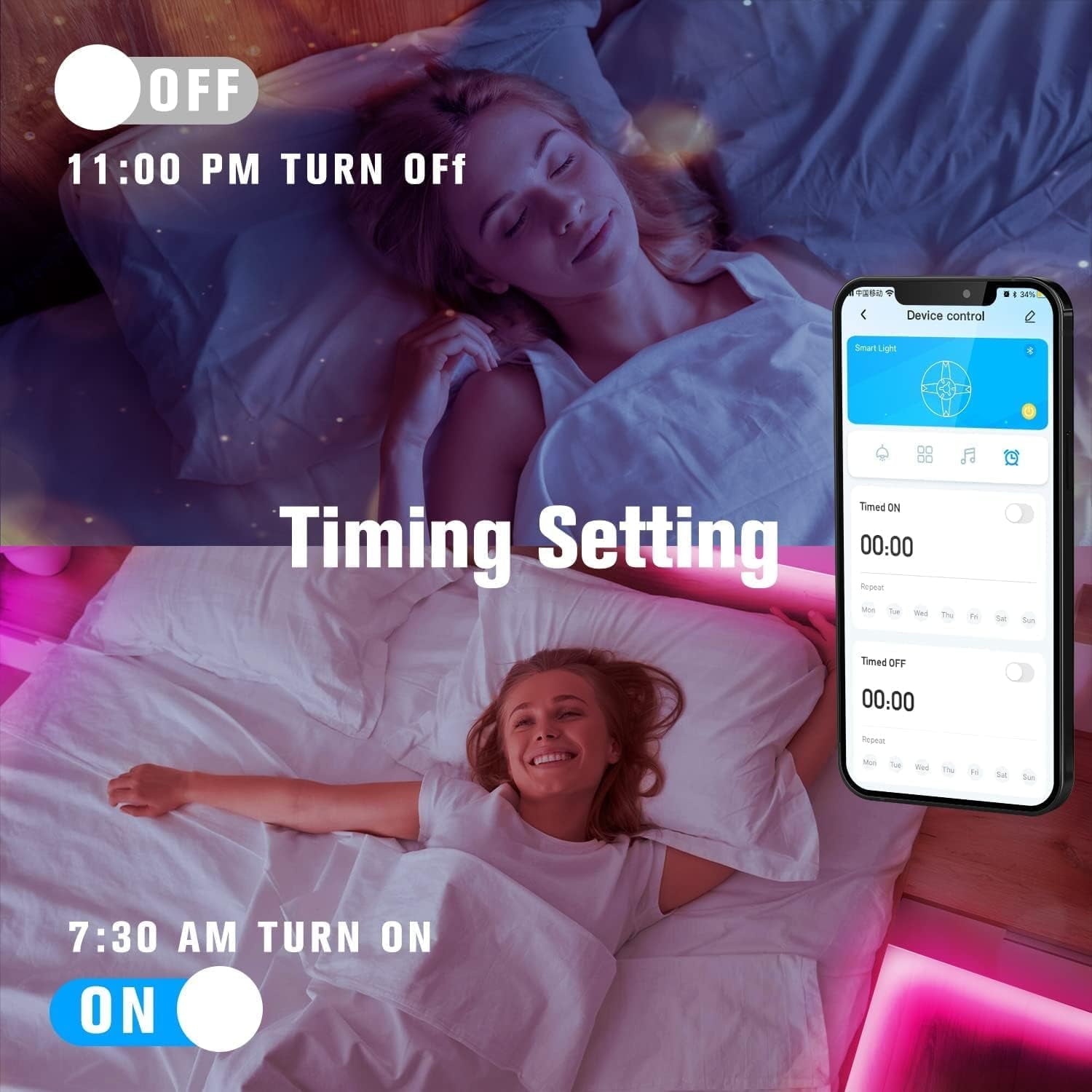 LED Strip Lights 400ft (4 Rolls of 100ft), Color Changing Lights Strip for Bedroom, Desk, Indoor, Room Bedroom, Girl Boy Brithday Gifts RGB Decor with Remote and 24V Power Supply