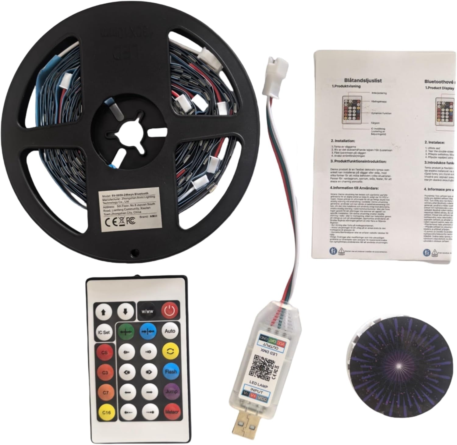 Smart Firework Led Strip Lights, Dc5v RGB Dream Color Changing Fireworks Lights, Music Sound Sync Strip Light$$Home Decor, Kitchen, &amp; Other