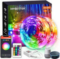 65.6ft WiFi Smart Led Lights Strip with Tuya App Control for Bedroom Decoration Work with Alexa and Google Assistant(2 Rolls of 32.8ft)