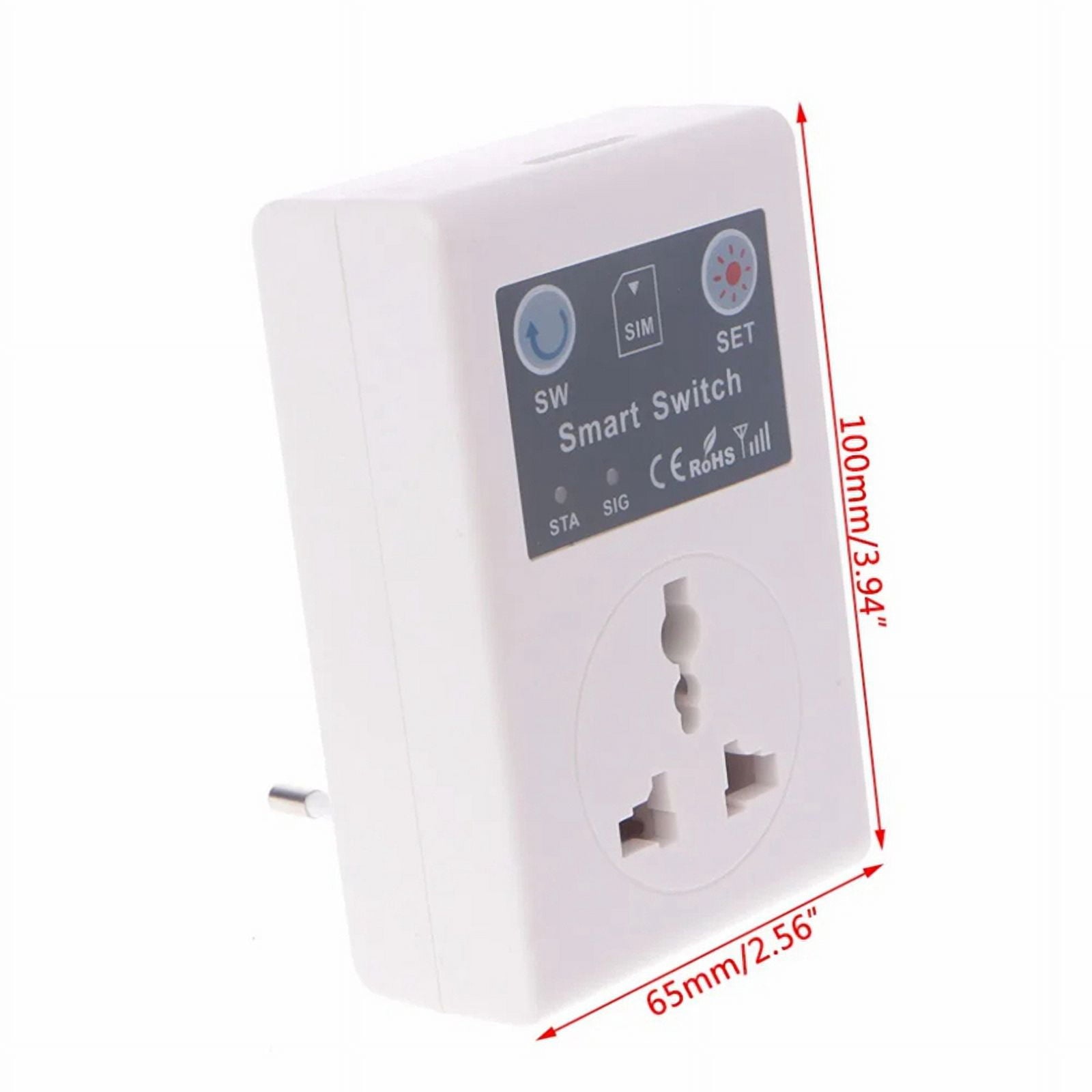 EU Phone RC Remote Wireless Control Smart Switch GSM Socket Power Plug Remote Socket