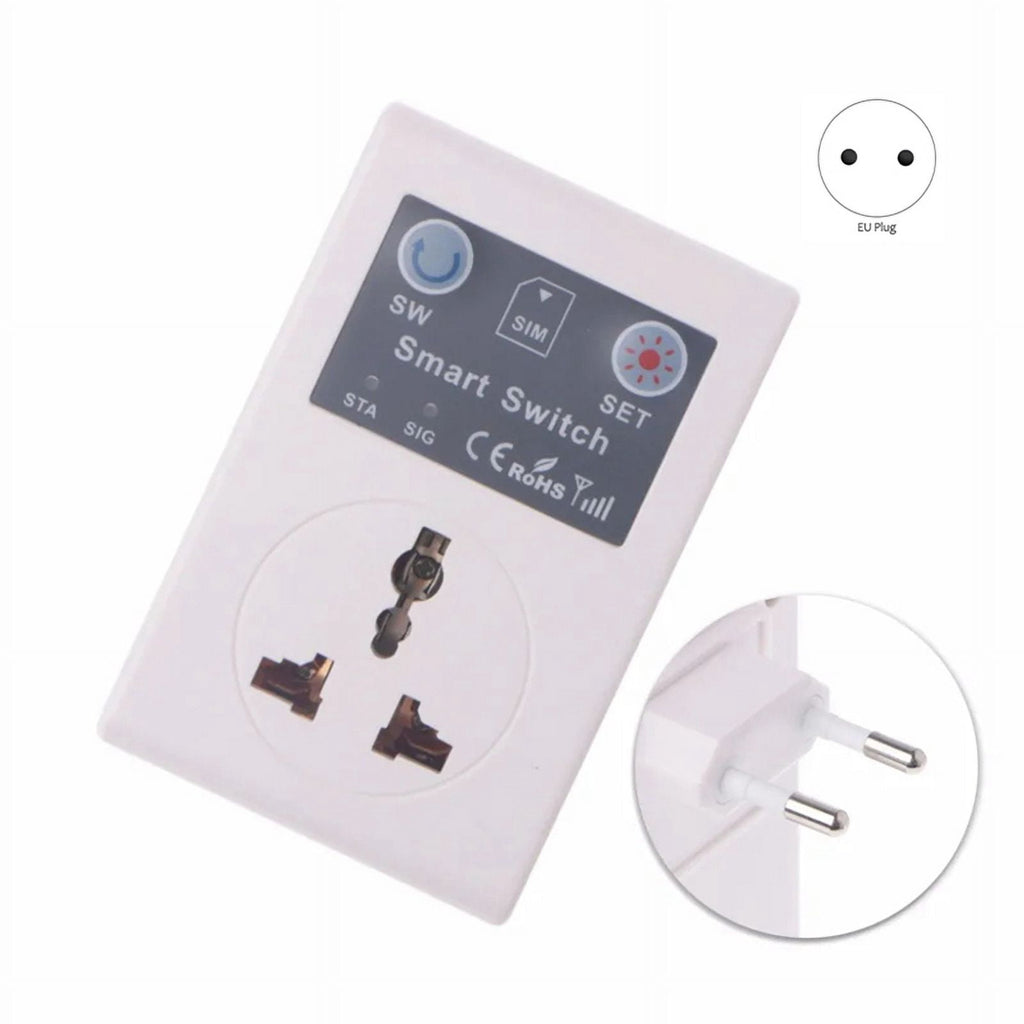 EU Phone RC Remote Wireless Control Smart Switch GSM Socket Power Plug Remote Socket