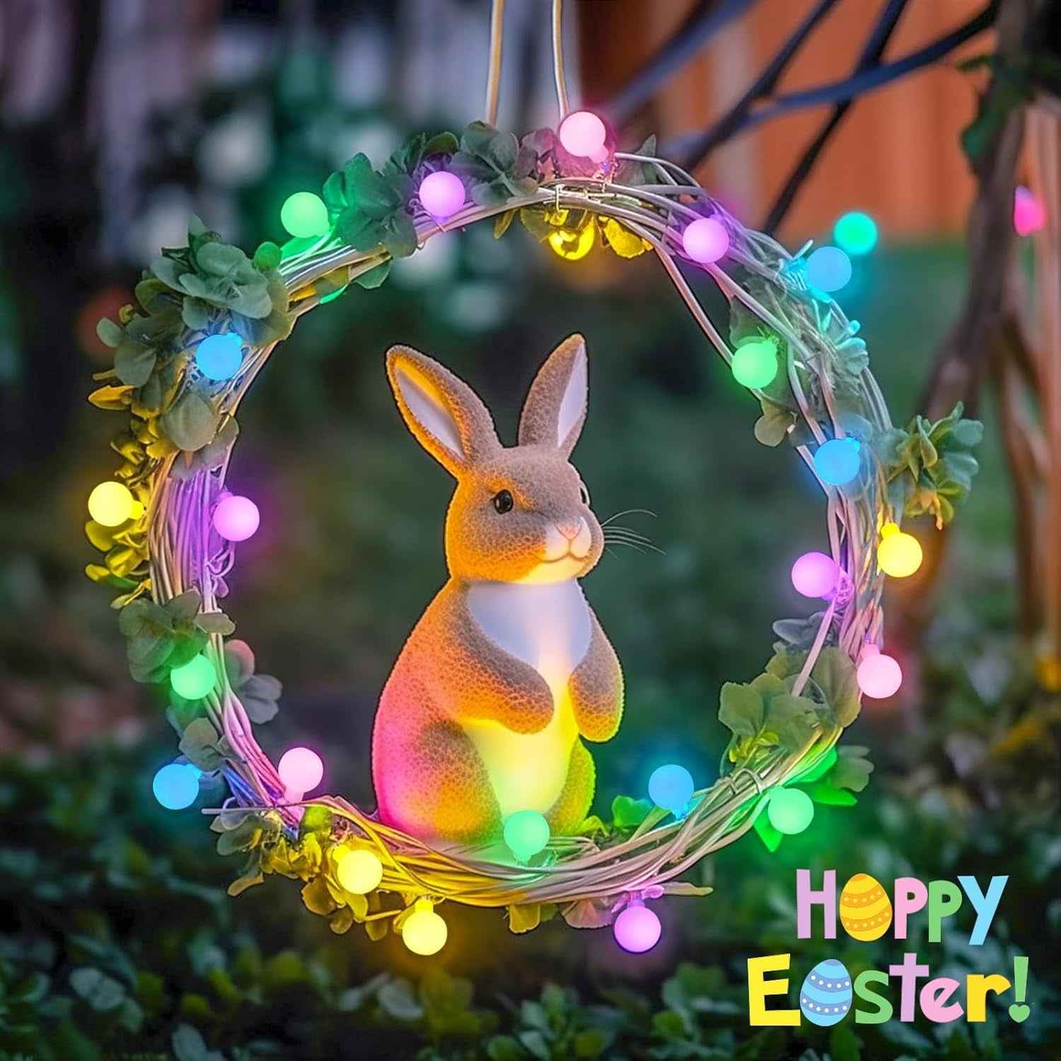 SUMMIT  100 LED Connectable Globe String Lights Indoor, 33ft Multicolor Fairy Lights Plug in with Remote, 8 Modes Pastel Lights for Easter Bedroom Tree Room Party Decoration