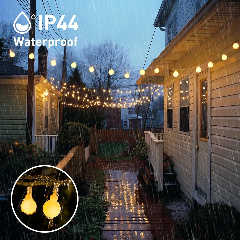 SUMMIT  100 LED Connectable Globe String Lights Indoor, 33ft Multicolor Fairy Lights Plug in with Remote, 8 Modes Pastel Lights for Easter Bedroom Tree Room Party Decoration