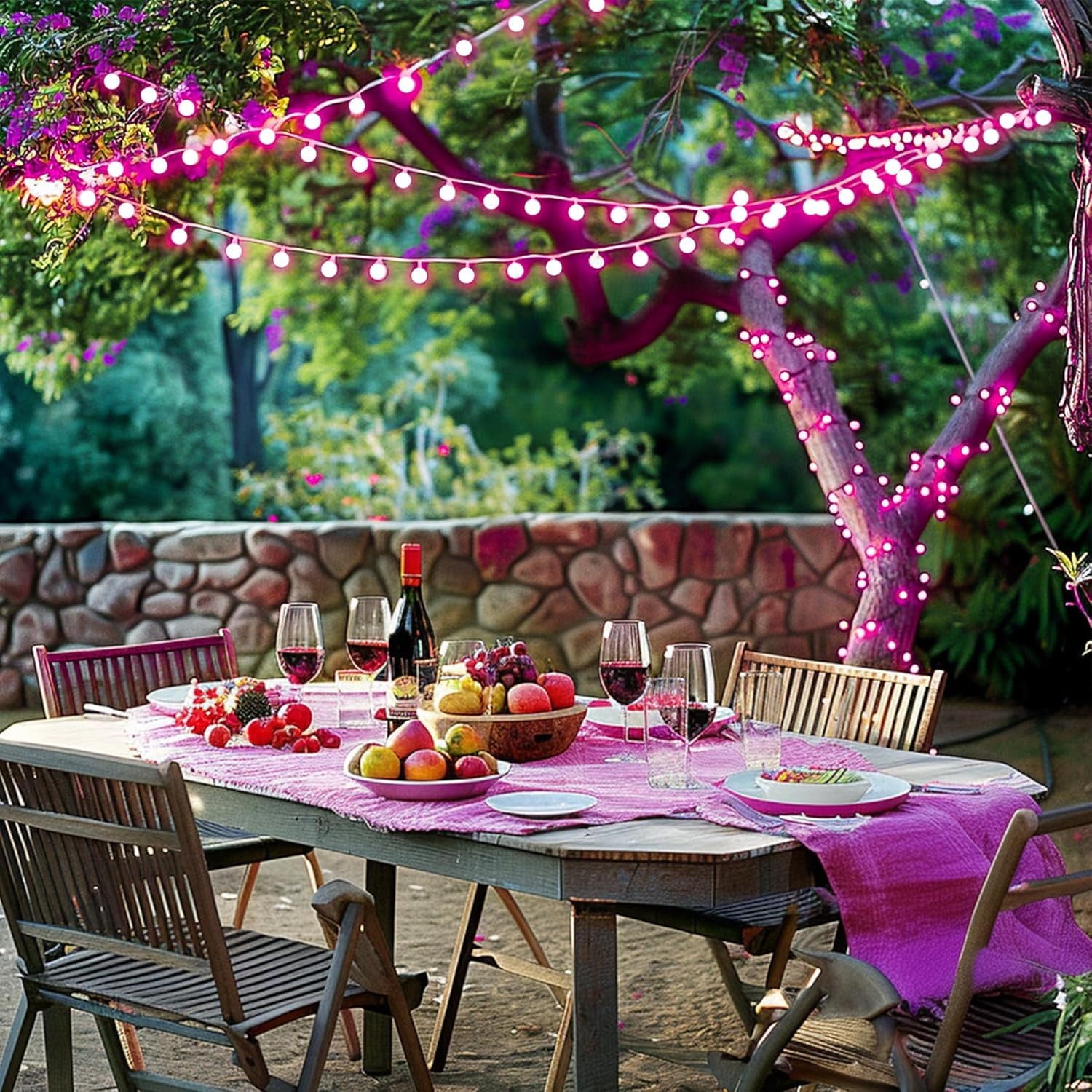 SUMMIT  100 LED Connectable Globe String Lights Indoor, 33ft Multicolor Fairy Lights Plug in with Remote, 8 Modes Pastel Lights for Easter Bedroom Tree Room Party Decoration