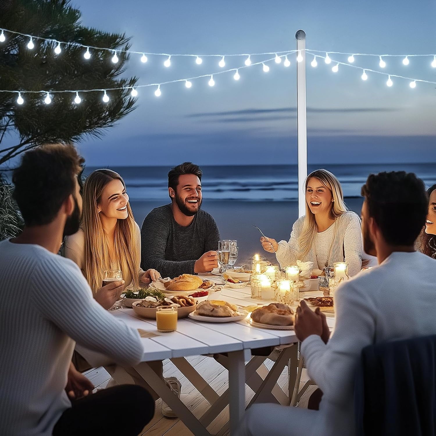 SUMMIT  100 LED Connectable Globe String Lights Indoor, 33ft Multicolor Fairy Lights Plug in with Remote, 8 Modes Pastel Lights for Easter Bedroom Tree Room Party Decoration