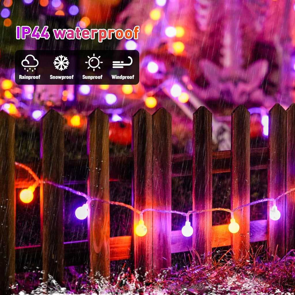 SUMMIT  100 LED Connectable Globe String Lights Indoor, 33ft Multicolor Fairy Lights Plug in with Remote, 8 Modes Pastel Lights for Easter Bedroom Tree Room Party Decoration