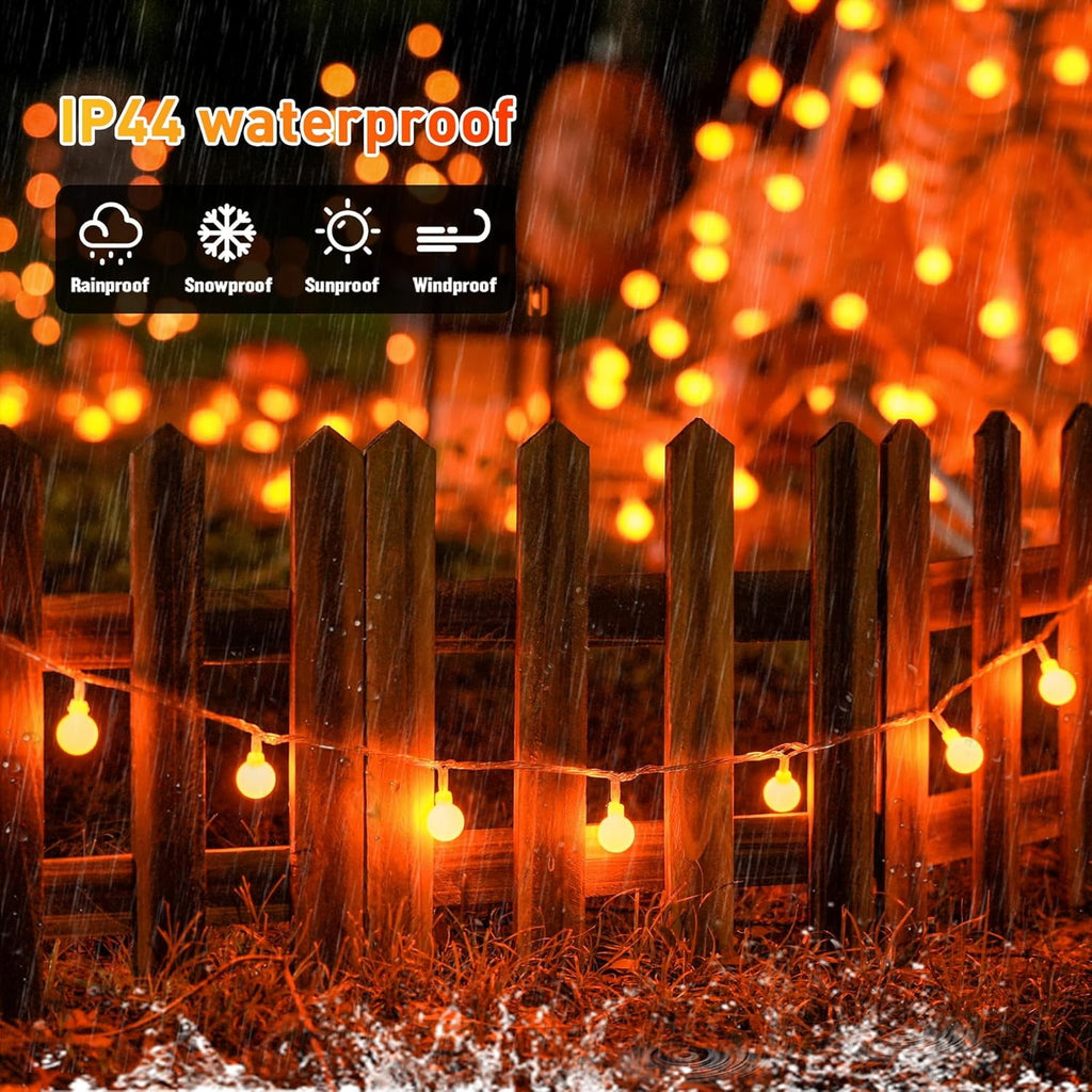 SUMMIT  100 LED Connectable Globe String Lights Indoor, 33ft Multicolor Fairy Lights Plug in with Remote, 8 Modes Pastel Lights for Easter Bedroom Tree Room Party Decoration