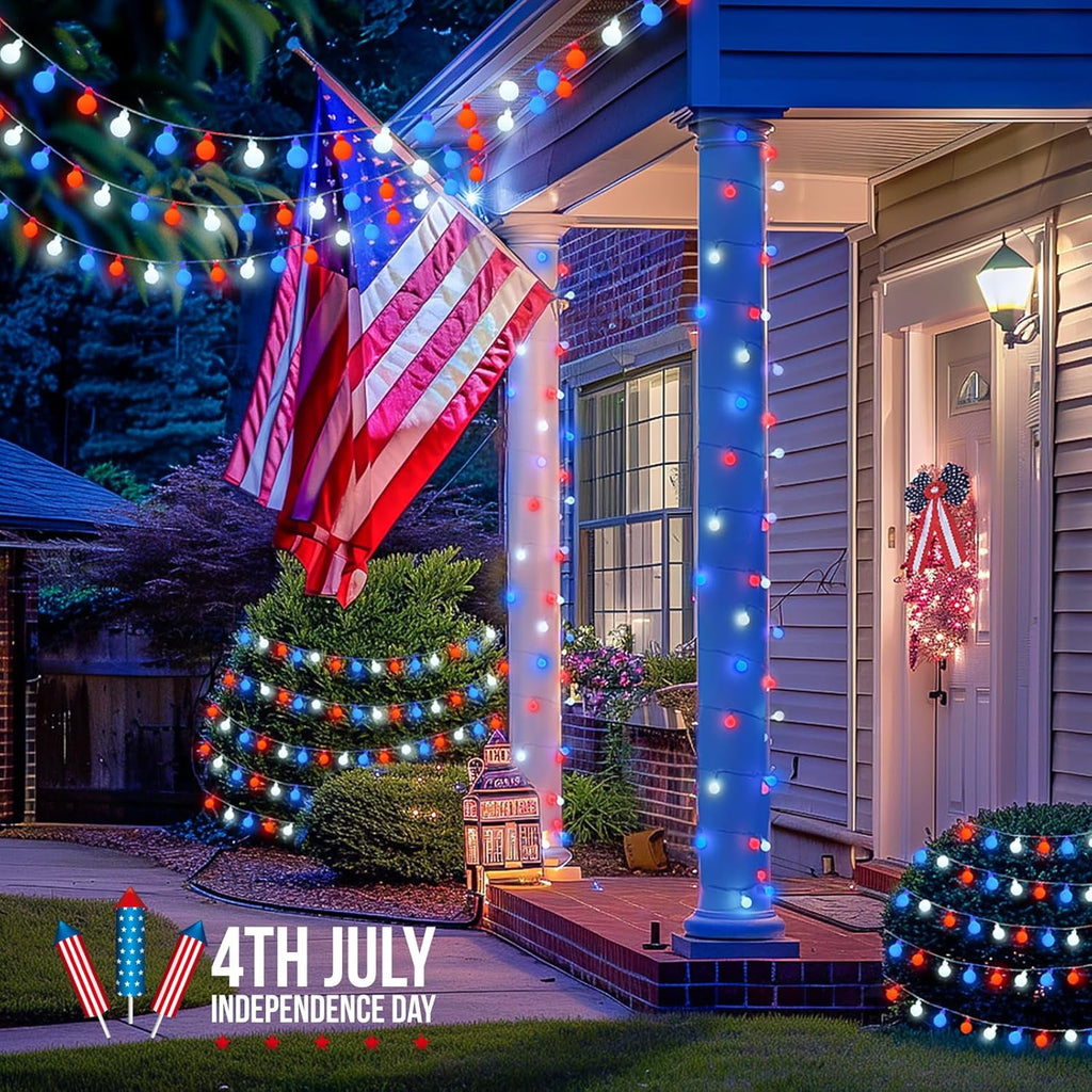 SUMMIT  100 LED Connectable Globe String Lights Indoor, 33ft Multicolor Fairy Lights Plug in with Remote, 8 Modes Pastel Lights for Easter Bedroom Tree Room Party Decoration