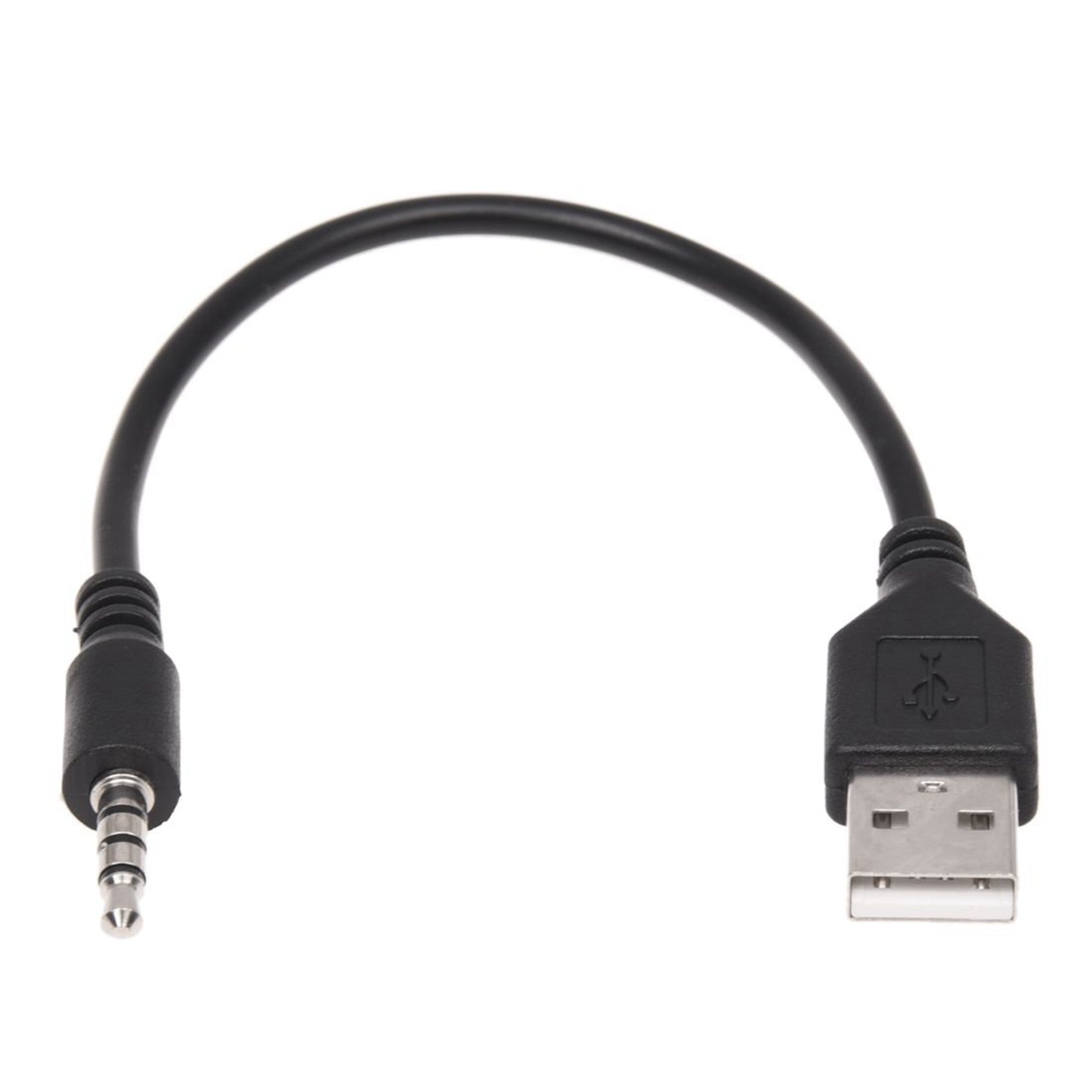 2X 3.5mm Plug AUX Audio to USB 2.0 Male Charger Cable Adapter Cord for Car MP3