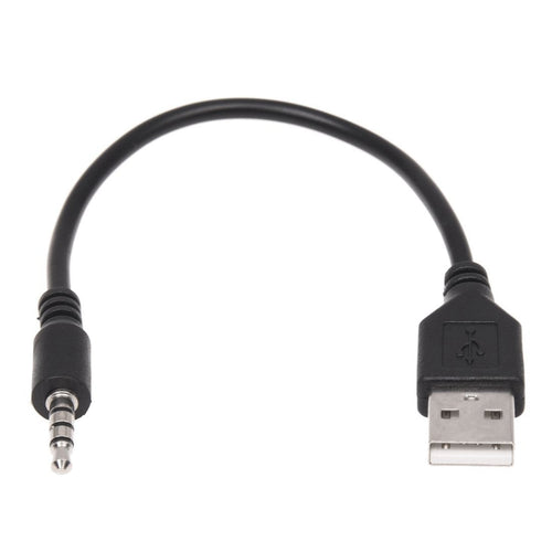 2X 3.5mm Plug AUX Audio to USB 2.0 Male Charger Cable Adapter Cord for Car MP3