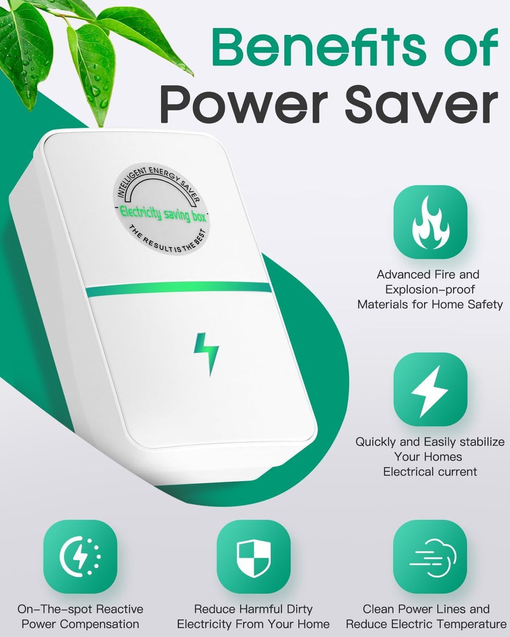 SmartPlug Device, Stop Watt Device Plug-in for Home &amp; Office US Plug 90V-250V 30KW 6Pack