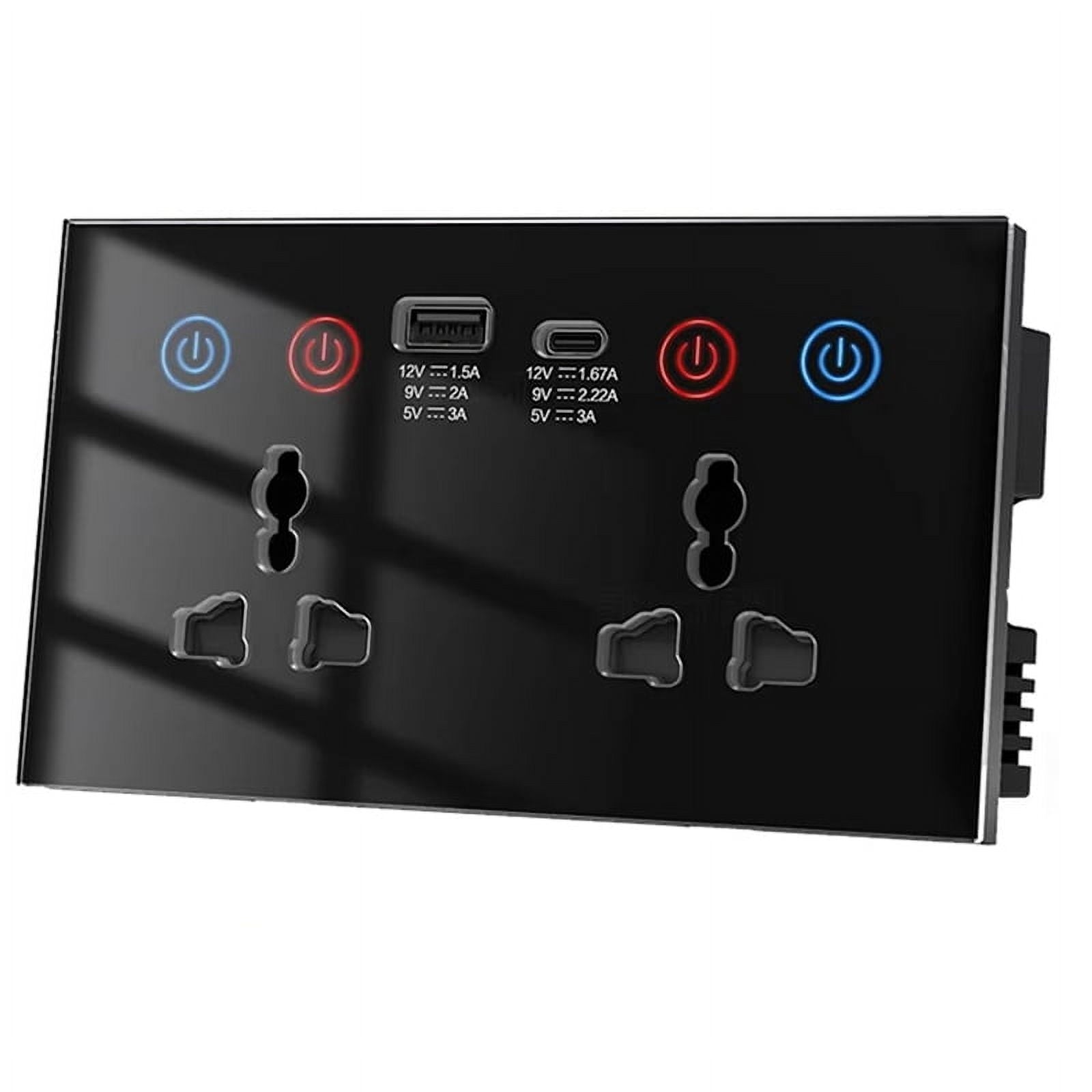 EU UK US Universal Plug /WiFi Smart Socket Switch with USB and Type-C Port Outlet Smart Life Via Alexa Home