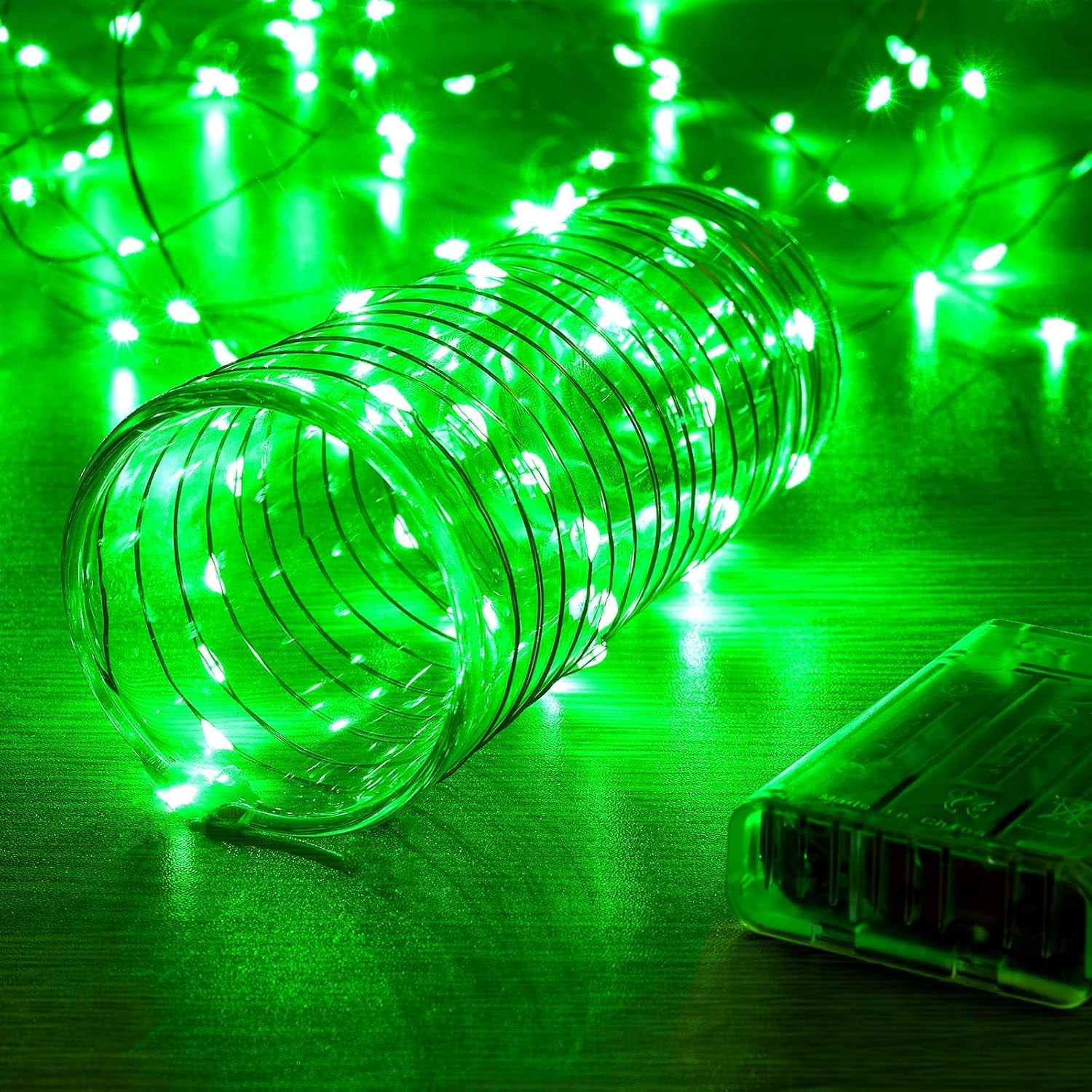 2 Pack 16.4ft Battery Operated String Lights with Timer, Warm White with Synchronized Twinkle Mode, Fairy Lights Battery Powered, 50 LEDs, Idea for Christmas Bedroom Party Wedding