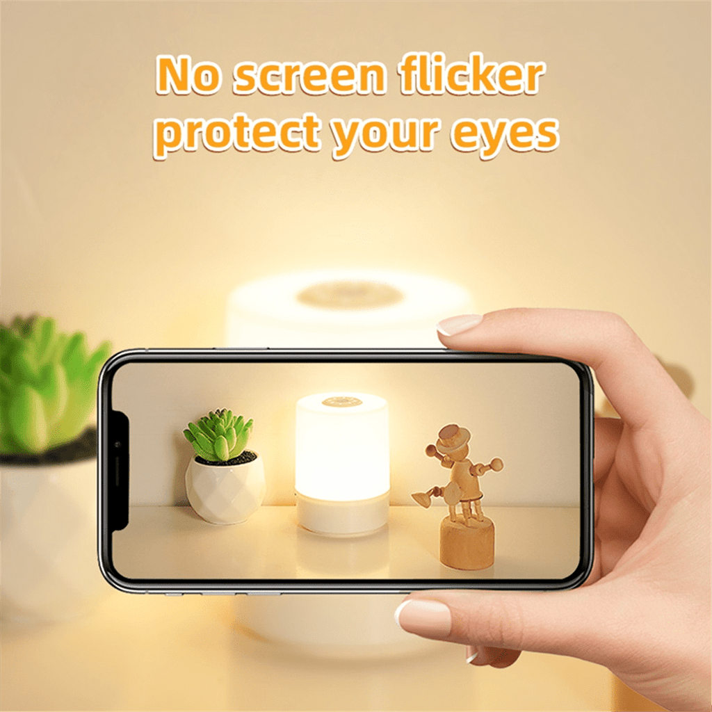 Touch Night Lamp USB LED Lamp Rechargeable Three Colors Lights for Kitchen Hallway Closet Bedroom Night Light