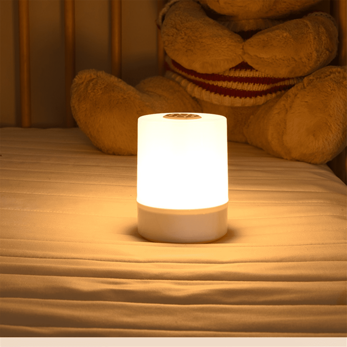 Touch Night Lamp USB LED Lamp Rechargeable Three Colors Lights for Kitchen Hallway Closet Bedroom Night Light