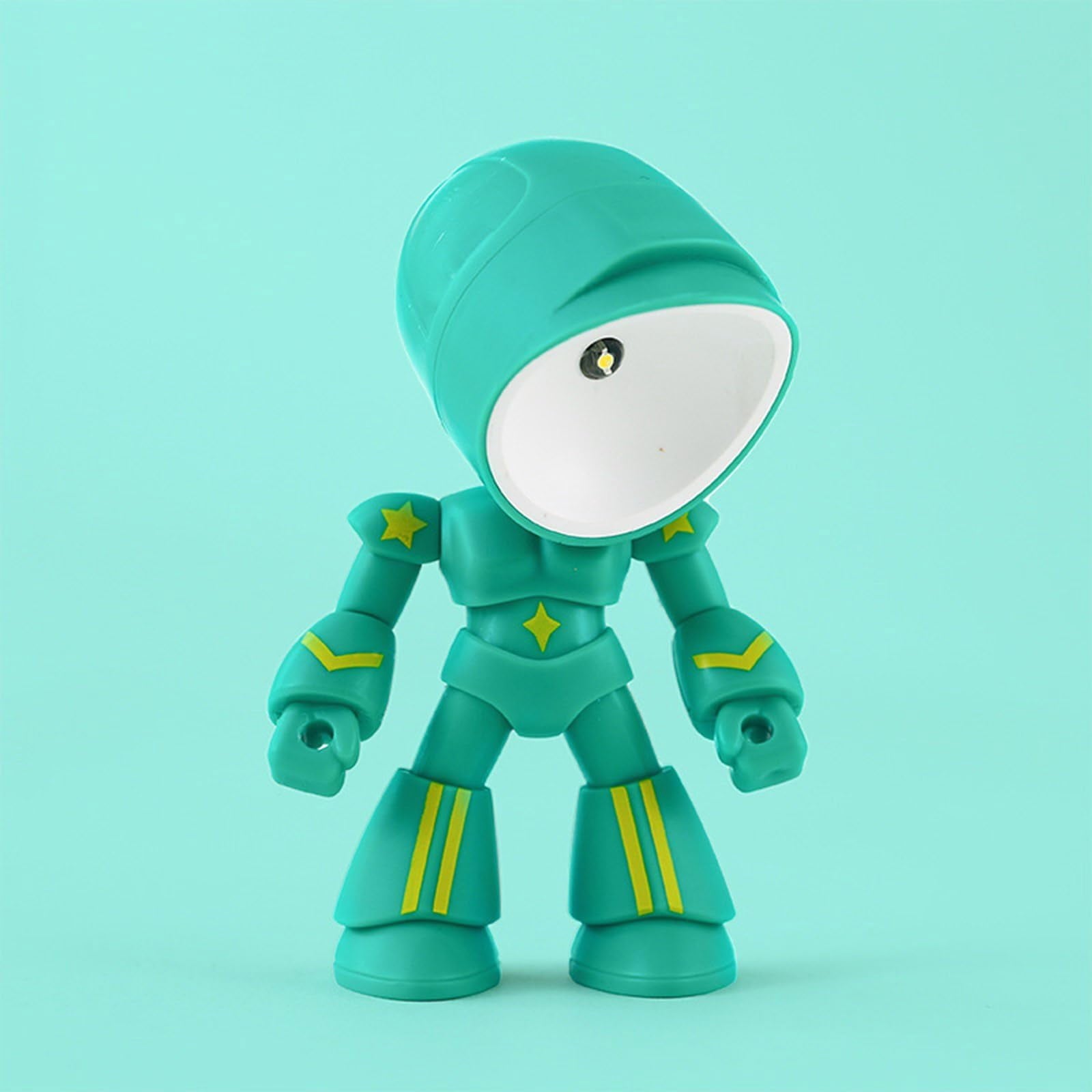Lonely Robot LED Mini Night Light, Cartoon Cute Companion Desk Lamp with Magnetic Base, Gift for Thanksgiving Christmas Halloween Birthday, Room Decor
