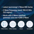 Wave Plug US | Z-Wave 800 Series Smart Plug with Energy Monitoring 15 A | Home Automation | iOS Android App | Z-Wave Gateway | Low Power Consumption | Smart Schedules and Scenes