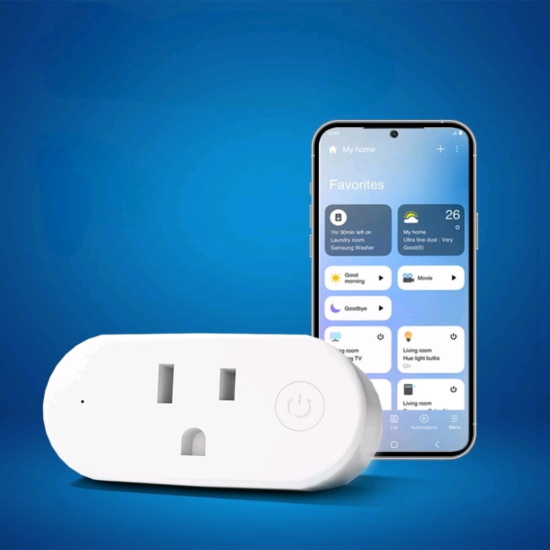 Wave Plug US | Z-Wave 800 Series Smart Plug with Energy Monitoring 15 A | Home Automation | iOS Android App | Z-Wave Gateway | Low Power Consumption | Smart Schedules and Scenes