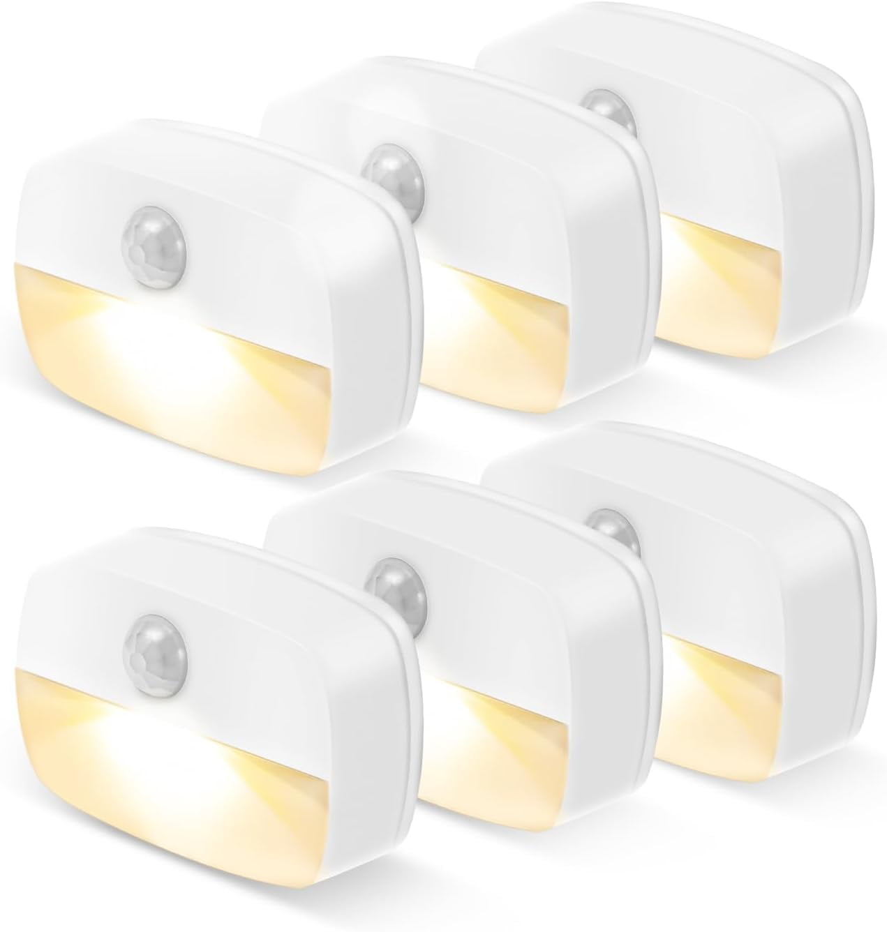 Motion Sensor Light Indoor  Night Light   Nightlight  Operated Lights for Hallway Stair Bathroom Closet  ( Applied)